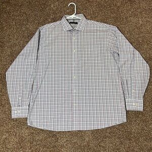 Tommy Hilfiger Men's Blue Checkered Shirt
